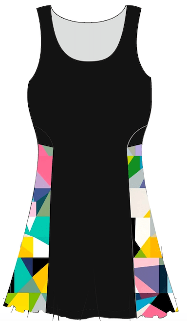 Pastel Prism 4 - Way Stretch Tennis Dress with Ventilated Sideband - TED Tennis Every Day